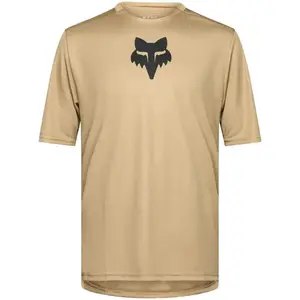 Fox RANGER SS JERSEY FOX HEAD Pánský dres na kolo, béžová, velikost XXL