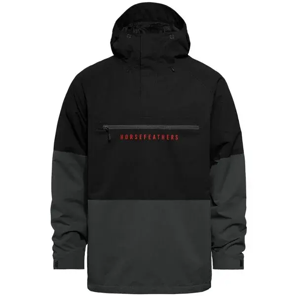 Horsefeathers DONNIE Pánská snowboardová bunda, černá, velikost