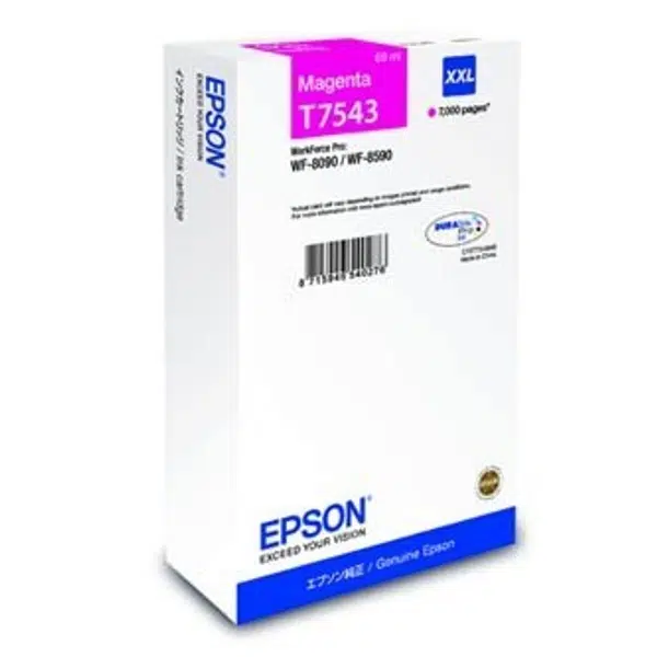 Epson T754340 T7543 XXL purpurová (magenta) originální cartridge