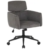 MID.YOU OTOČNÁ ŽIDLE, mikrovlákno, šedá