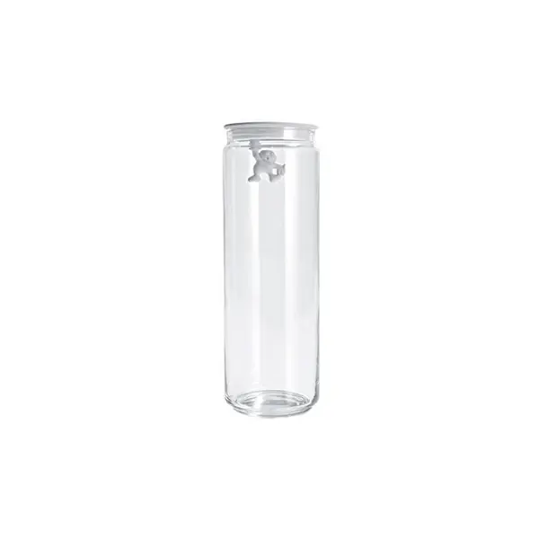 Designová skleněná nádoba Gianni, bílá, prům. 10.5 cm - Alessi