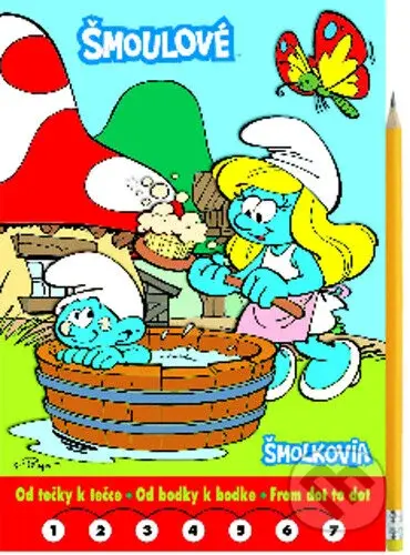 Šmoulové / Šmolkovia: Od tečky k tečce / Od bodky k bodke / From dot to dot - kniha z kategorie Úkoly pro děti