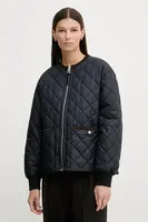 Bunda Marc O'Polo tmavomodrá barva, přechodná, 600111970025