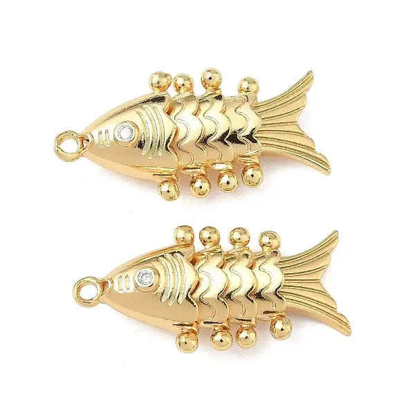 Brass Micro Pave Cubic Zirconia Pendants