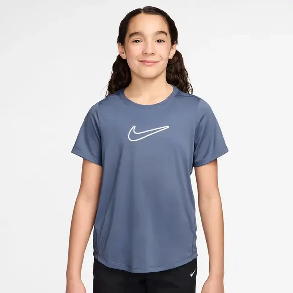 Nike One Fitted Big Kids (Girls) Dri-FIT Short-Sleeve Top XL