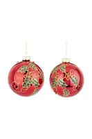 Sada vánočních ozdob home & lifestyle 10 x 10 x 10 cm 2-pack více barev