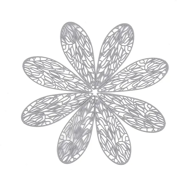 430 Stainless Steel Filigree Pendants