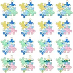 24Pcs 4 Colors Golden Plated Alloy Enamel Pendants