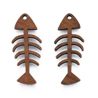 Natural Walnut Wood Pendants