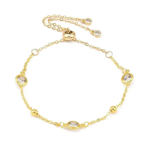 Brass Cable Chains Slider Bracelets