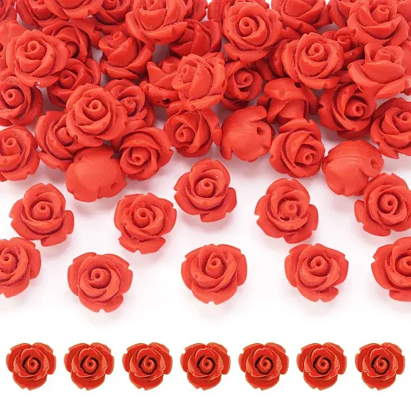 50Pcs Cinnabar Beads