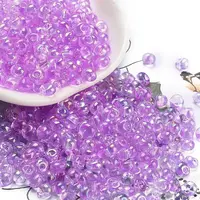 6/0 Inside Colours Fringe Glass Seed Beads