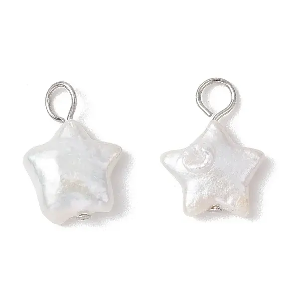 Natural Keshi Pearl Charms