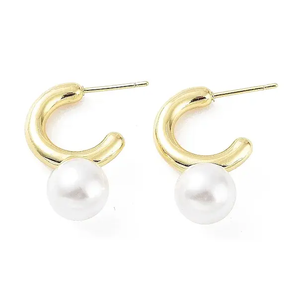 Rack Plating Brass Stud Earrings for Women