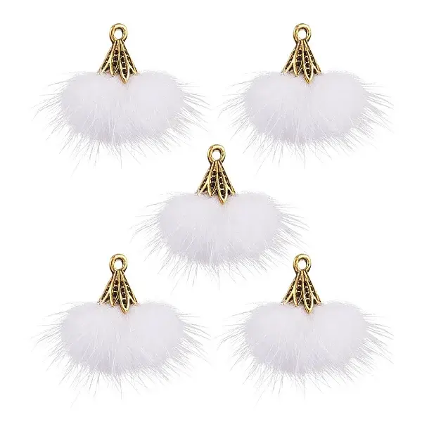 Faux Mink Fur Tassel Pendant Decorations