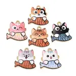 Rack Plating Alloy Enamel Pendants