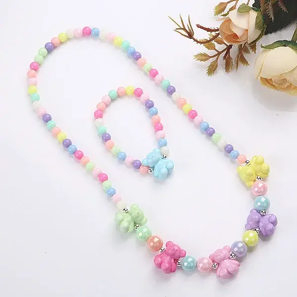Plastic Beaded Necklaces & Beaded Bracelets
