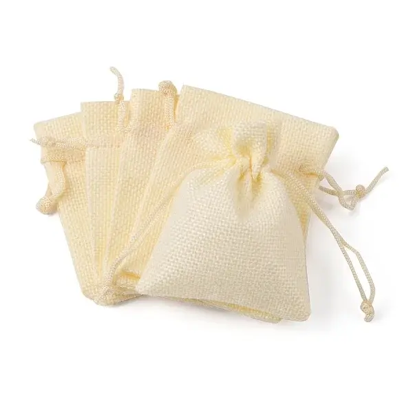 Burlap Packing Pouches Drawstring Bags