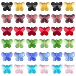 120Pcs 12 Colors Transparent Glass Beads