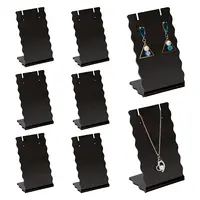 Acrylic Slant Bacl Earring Display Stands