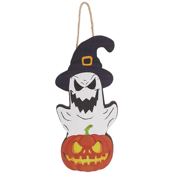 Halloween Theme Wood Pendant Decorations
