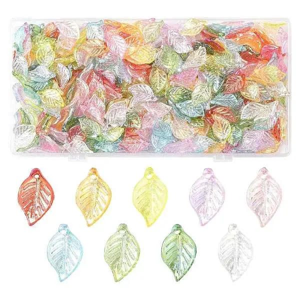 400Pcs Transparent Acrylic Pendants