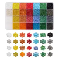 22400Pcs 28 Colors 12/0 Glass Seed Beads