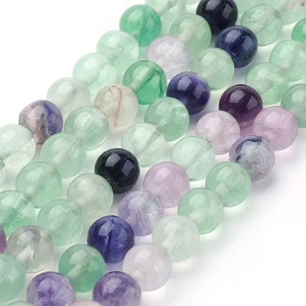 Natural Fluorite Beads Strands