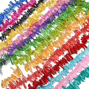 Natural Dyed Quartz Beads Strands