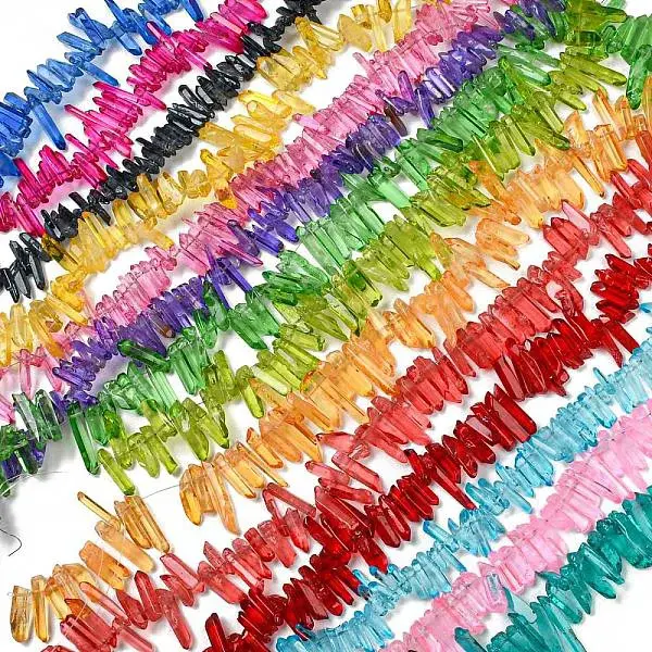 Natural Dyed Quartz Beads Strands