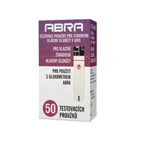 ABRA Testovací proužky na stanovení hladiny glukózy v krvi 50 ks