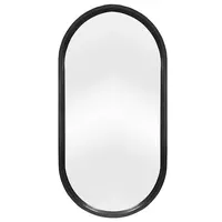 Nástěnné zrcadlo Tiago 60x120 cm, černé