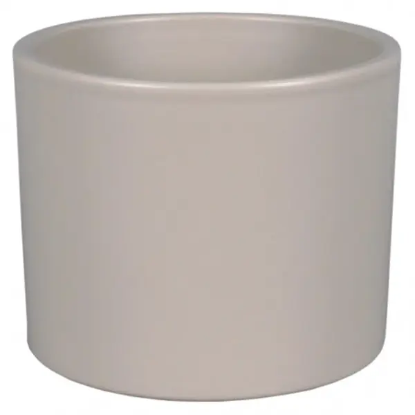Obal na kvetináč ZEUS PALETE keramický tmavobéžový matný 19 cm