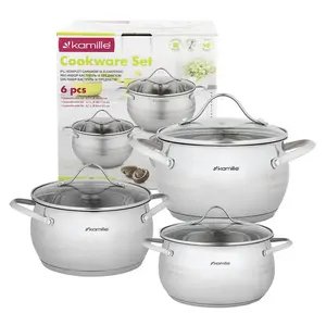 Sada hrnců 6-dílná (2.1l, 3.7l, 6.1L)