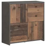Komoda BEST CHEST old wood vin/beton 3D2S SQNK223-C764