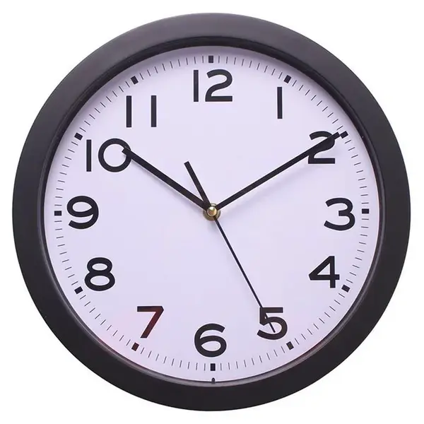 Hodiny nástěnné Bazo b. černá pr. 30,5cm