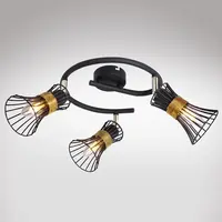 Svítidlo 54814-3 DRUT CIERNA-ZLATA LS3