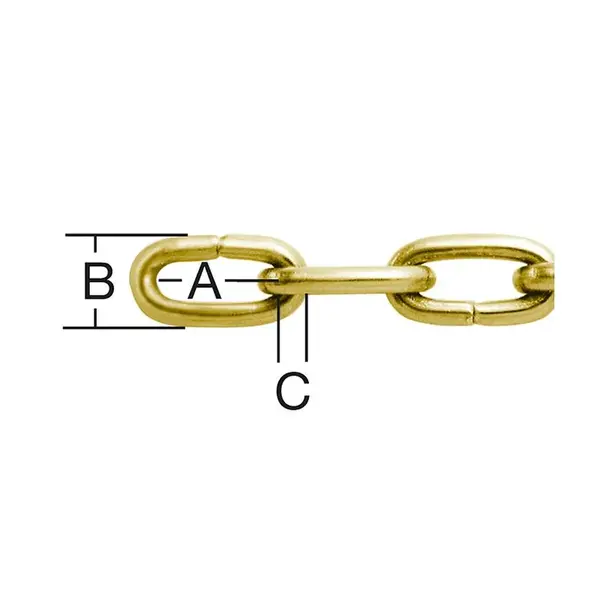 Dekoratívna oceľová retiazka na hodiny, mosadzná, – Ø1,1 mm - Tovar na Mieru