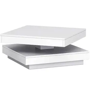 Konferenčný stolík Berlin biely matný