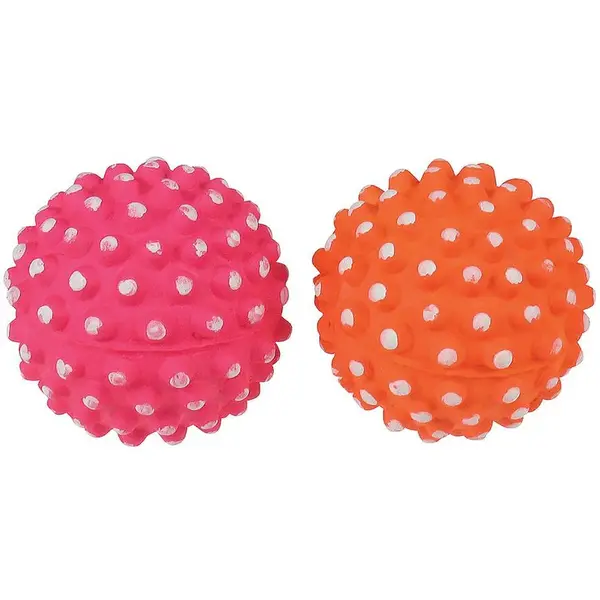 Lopta neónová guma + výstupky 7,2 cm Dental&Gum