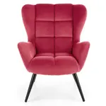 Křeslo Tyrion bordó/černá