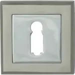 Rozeta E8 KL nikel/satén