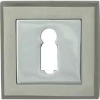 Rozeta E8 KL nikel/satén