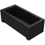 Vaňa Dora 160x70 čierna matná