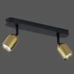 Stropné bodové svietidlo Top black/gold 3303 LS2