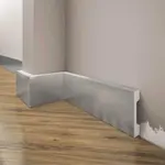 Podlahová lišta  Elegance LPC-23-148 strieborný škrabaný
