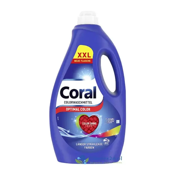 Coral Optimal Color gel na barevné prádlo 3 l / 60 praní