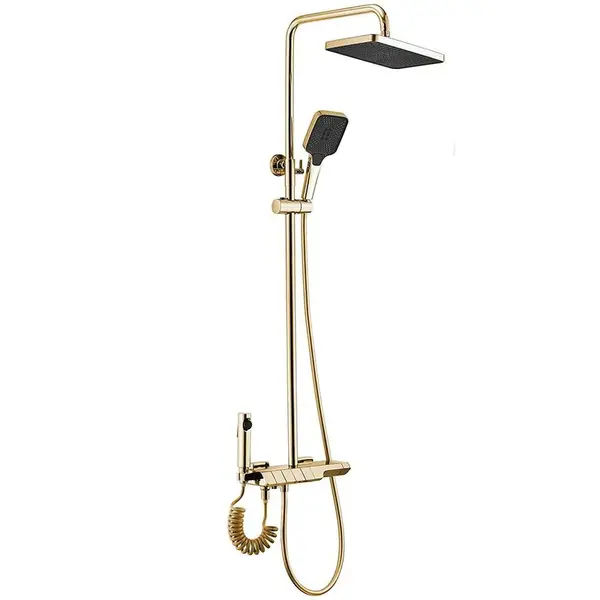 Sprchová sada s termostatom Rea Rob Zlatá