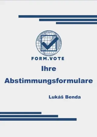 form.vote Ihre Abstimmungsformulare - Lukáš Benda - e-kniha