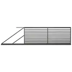 Posuvná brána Sandra ľavá 4m/1,5m